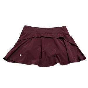 Lululemon Play Off The Pleats Mid-Rise Skirt 13” (Cassis) Size 8